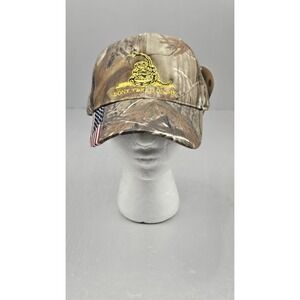 Don't Tread On Me Camo Adjustable Hat Realtree Embroidered Snake Cap NWT